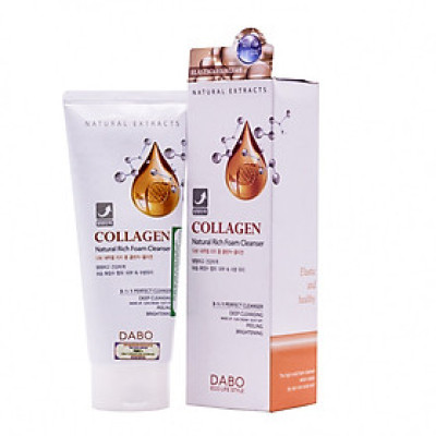 Sữa rửa mặt Dabo Collagen Natural Rich Foam Cleanser (180ml)