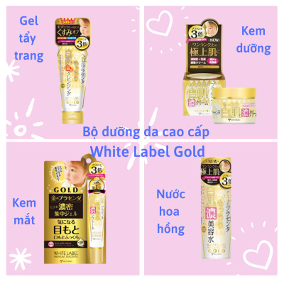 [DƯỠNG TRẮNG TOÀN DIỆN] Combo Bộ 3 Sản Phẩm Dưỡng Da Cao Cấp Nhau Thai Nhật Bản MICCOSMO White Label Gold (Nước Hoa Hồng + Gel Tẩy Trang + Kem Dưỡng - CB08)