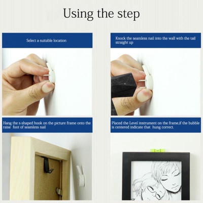 Set 10 Móc Nhựa Đinh 3 Chân Treo Tranh, Ảnh, Đồng Hồ, Đồ Gia Đình, Đóng Tường Chịu Lực, Takyhome 2220Set10Si