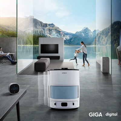 Robot Lọc Không Khí Ecovacs Airbot Andy Pro Kết Nối App Diệt Khuẩn UV - Hàng Chính Hãng