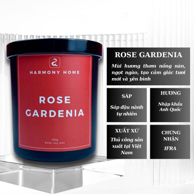 Hộp Nến Thơm Harmony Home 150g - Rose Gardenia