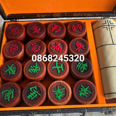 Quân cờ tướng gỗ trắc kt 4.5 dầy 1.6cm 