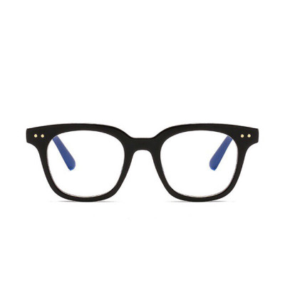 Gọng Kính Cận, Kính Giả Cận Nam Nữ Mắt Vuông Gọng Nhựa Đen Chống Ánh Sáng Xanh Không Độ