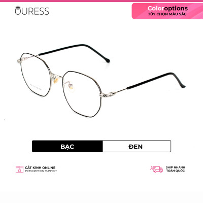 Gọng kính hợp kim thời trang nam nữ siêu nhẹ siêu bền OURESS 8931