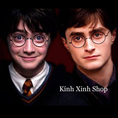 Gọng Kính Nam Nữ Harry Porter Kim Loại Mắt Tròn Nhỏ