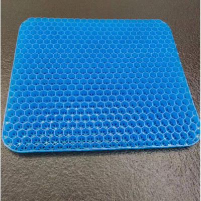 Chống đau mỏi Đệm ngồi lót mông 3D Silicon thoáng khí cấu trúc tổ ong - dáng mới đệm rộng Ô tô