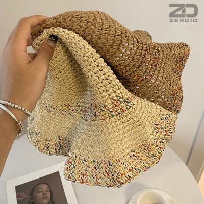 Mũ Cói Nữ, Nón Đi Biển Thoáng Khí MCNDB01 Phong Cách Hàn Quốc