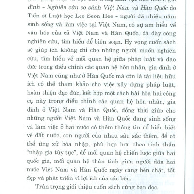 Mối Quan Hệ Giữa Pháp Luật Và Đạo Đức Trong Lĩnh Vực Hôn Nhân, Gia Đình - Nghiên Cứu So Sánh Việt Nam Và Hàn Quốc