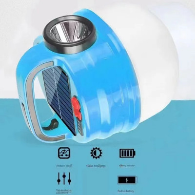 Bóng đèn led sạc tich điện 50-80w tích hợp đèn PIN, đèn đi vườn, cắm trại picnic du lịch, Đèn Sạc Điện HB-V80 Hàng chính hãng SOLAR CHARGING
