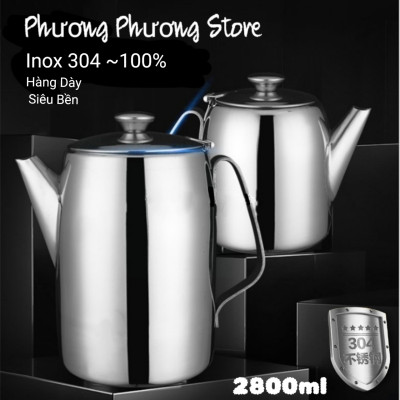 Bình đựng nước inox 2800ml có vòi giót SUS304 Hàng dày sáng bóng dùng cả đời không lo hỏng ( xem kĩ mô tả sản phẩm )