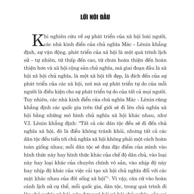 Nhận thức lý luận về chủ nghĩa xã hội và con đường đi lên chủ nghĩa xã hội ở Việt Nam - bản in 2024