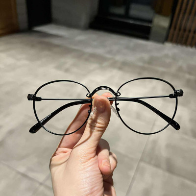 Kính gọng Mắt tròn cổ điển họa tiết cao cấp