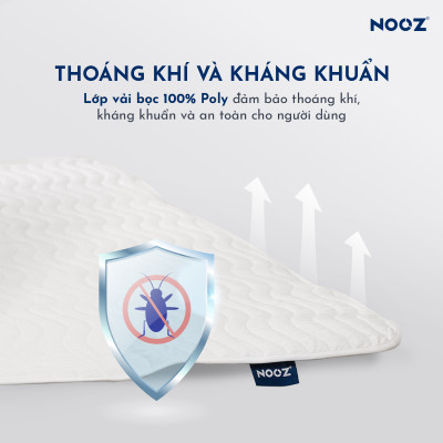 Tấm Lót Bảo Vệ Nệm (Mattress Protector) NOOZ Home Goods Chống Thấm Tuyệt Đối Bề Mặt Kháng Khuẩn Không Gây Kích Ứng Da