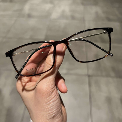 Gọng Kính, Kính Mắt vuông unisex cho nam nữ chất liệu kim loại