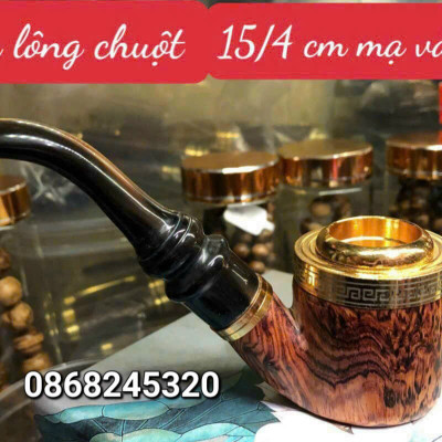 Tẩu hút thuốc sì gà phong cách lịch mã đẳng cấp kt 15×4cm 