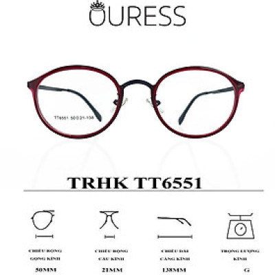 GỌNG KÍNH TR90 PHỐI CÀNG HỢP KIM CAO CẤP BỀN ĐẸP THỜI TRANG – HÀNG CHÍNH HÃNG TT6551