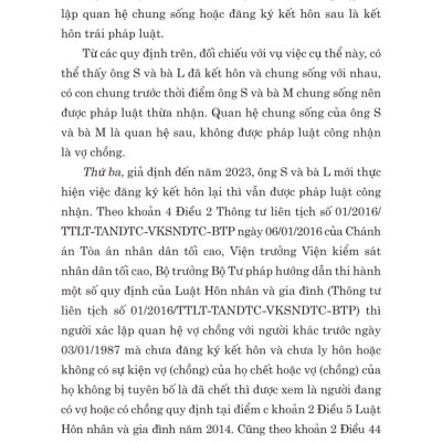 Các tình huống thường gặp trong lĩnh vực hôn nhân và gia đình - bản in 2024