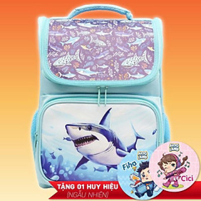 Ba Lô Chống Gù Cá Mập Siêu Nhẹ - Thiên Long BP-020 - Xanh Biển