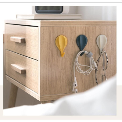 Móc Treo Hình Khinh Khí Cầu Nhiều Màu, Móc Dán Tường Đa Năng, Móc Nhựa, Kiểu Dáng Dễ Thương