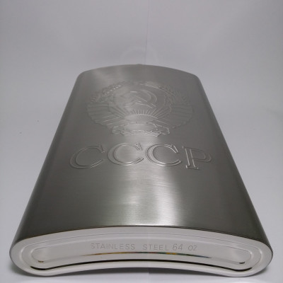 Bình Rượu INOX Logo CCCP Dập Nổi 1L & 2L( 48oz) - Tặng Kèm Phễu INOX