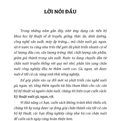 Kỹ Thuật Nuôi Gà, Ngan, Vịt (Tái bản 2024)