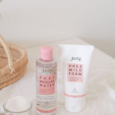 Combo Sữa rửa mặt và tẩy trang không cồn Ju:cy