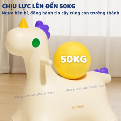 Thú nhún cho bé loại to bơm hơi Mideer Sensory Training Joy Bounce Jumper Pony