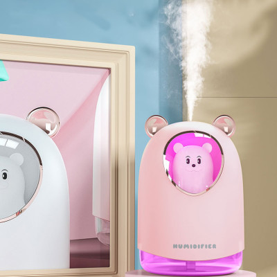 Máy phun sương tạo ẩm Rhino H904 dung tích 300ml, nhỏ gọn, không gây tiếng ồn, tích hợp đèn ngủ RGB nhiều màu - Hàng chính hãng