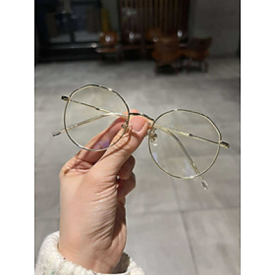Kính kim loại Korea dáng lục lăng cho nam nữ