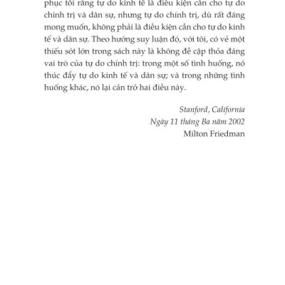 Chủ Nghĩa Tư Bản Và Tự Do - Capitalism And Freedom