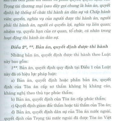 Luật Thi Hành Án Dân Sự (Hiện Hành) (Sửa Đổi, Bổ Sung Năm 2014, 2018, 2020, 2022)
