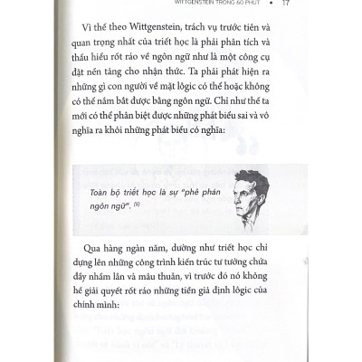 Những Nhà Tư Tưởng Lớn - Wittgenstein In 60 Minuten - Wittgenstein Trong 60 Phút – Vanlangbooks