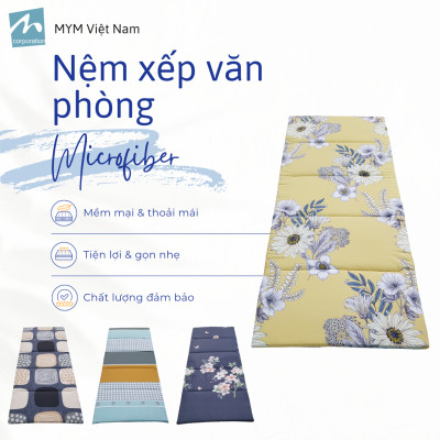 Nệm ngủ văn phòng MYM, kích thước 70x180cm - dễ dàng xếp gọn (Khách Vui Lòng Chat Với Shop Để Chọn Mẫu)