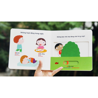 Sách Chuyển Động Thông Minh Đa Ngữ Việt - Anh - Pháp Các Mùa Trong Năm