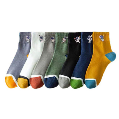 Combo 5 đôi tất, vớ cổ trung nam nữ hàng dệt kim chất đanh dày đẹp nhiều màu thời trang