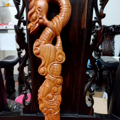 Gậy batong dành cho người già ,( Người cao tuổi ) Bằng gỗ hương đá đk dài 1m20x13×5cm