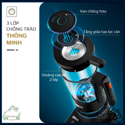 OLIVO X24 PRO Máy Làm Sữa Hạt Công Suất Lớn Nhất – Mở Nắp Bằng 1 Nút Bấm – Tạm Dừng 58s – Chống Khê Tuyệt Đối- Hàng Chính Hãng