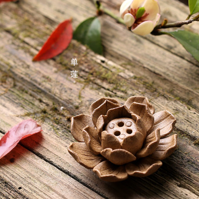 Hoa gốm cắm trầm nặn tay nghệ thuật