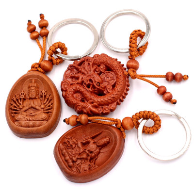 Combo 3 móc khóa phật Thiên Thủ Thiên Nhãn - Văn Thù - Thần Long phong thủy - may mắn, bình an