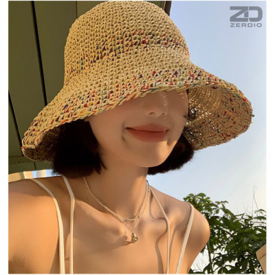 Mũ Cói Nữ, Nón Đi Biển Thoáng Khí MCNDB01 Phong Cách Hàn Quốc