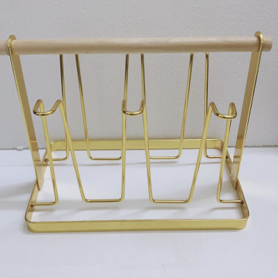 COMBO BÌNH ĐỰNG NƯỚC UỐNG THỦY TINH CAO CẤP 6 CỐC TRỐNG, KHAY VÀ GIÁ ÚP CỐC - VD78