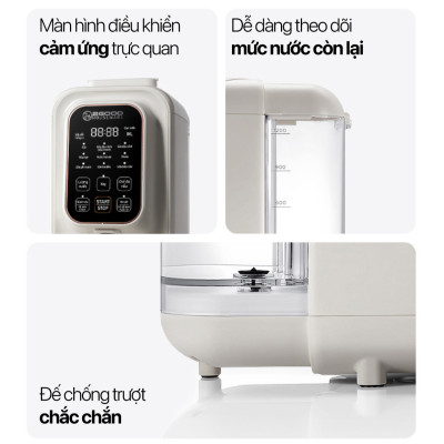 Máy Làm Sữa Hạt Tự Động 2GOOD SONA I8 (1,2 Lít) - Tự Động Nấu, Tự Động Vệ Sinh, Khử Sạch Vi Khuẩn Và Mùi Thực Phẩm- Hàng Chính Hãng