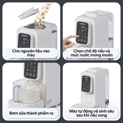 Máy Làm Sữa Hạt 2GOOD SONA I8 Chuyên Dụng Tự Động 100% - Thương Hiệu Malaysia Tự Vệ Sinh Gồm Nhiều Chế Độ Nấu Dung Tích 1.2 Lít Công Suất 1000 W - Hàng Chính Hãng