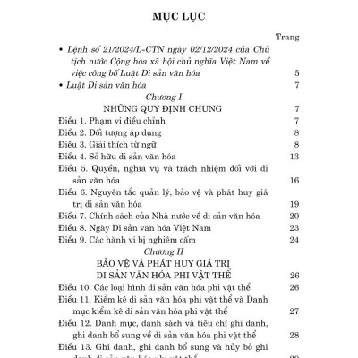 Luật di sản văn hóa năm 2024