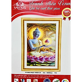 Tranh thêu kín chữ thập Phật thích ca vs8002, kích thước 60 x 90 cm