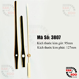 Kim đồng hồ treo tường Kankoo Clock mã số 3807 màu vàng- đen kết hợp