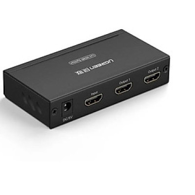 Bộ chia 1 ra 2 cổng HDMI 1.4 Cao cấp Màu Đen Ugreen GK40201 Hàng chính hãng