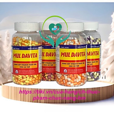 Viên bổ tổng hợp Muldavita Vinapharco, hộp 500v, tăng sức đề kháng