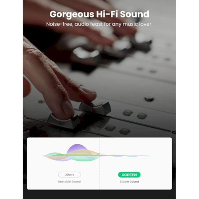 Ugreen UG80731AV169TK Mono Đầu đổi âm thanh 6.35mm dương sang RCA Mono âm - HÀNG CHÍNH HÃNG