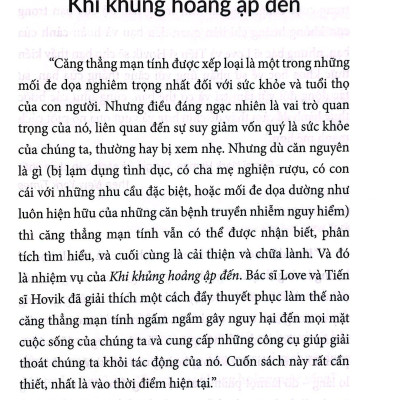 Khi Khủng Hoảng Ập Đến - 5 Bước Đối Phó Với Căng Thẳng Mạn Tính